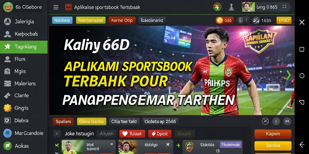 Screenshot dari gameplay taruhan di 66D.