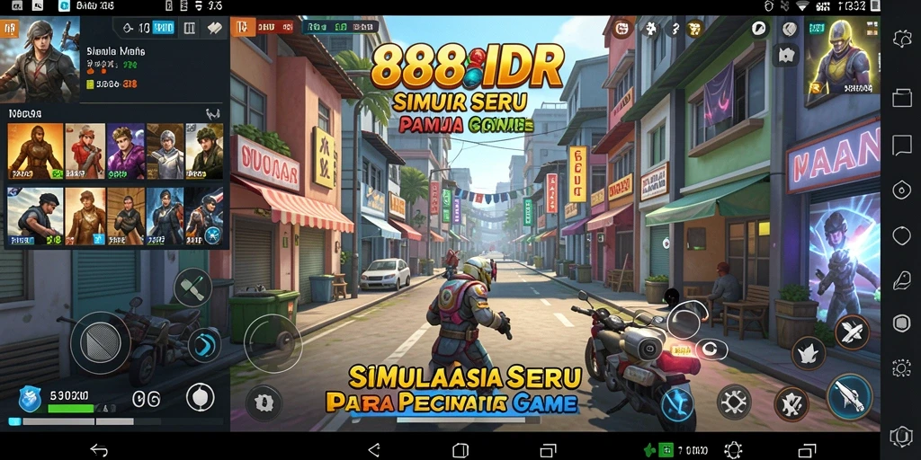 Tangkapan layar gameplay 888IDR menunjukkan pengalaman simulasi yang mendalam.