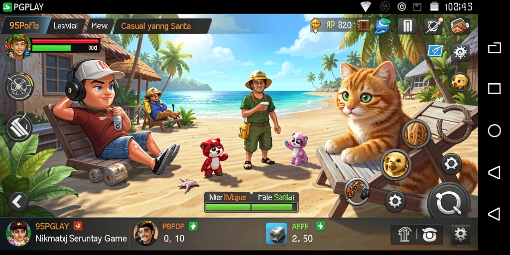 Screenshot menunjukkan pemain menikmati gameplay Casual di 95PGPLAY.