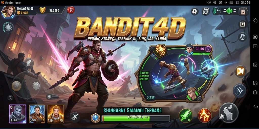 Tampilan gameplay BANDIT4D yang mendebarkan dan penuh strategi.