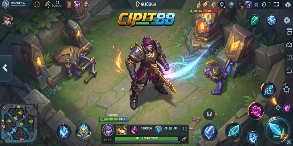 Tampilan gameplay seru penuh aksi di CIPIT88.