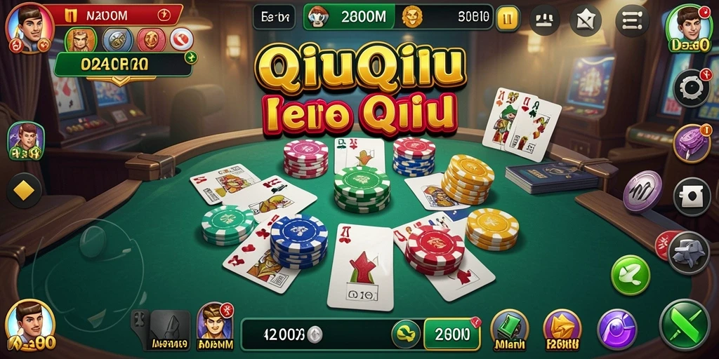 Screenshot D200M menampilkan serunya gameplay QiuQiu yang menantang.