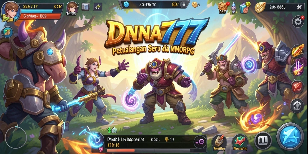 Screenshot dari gameplay DANA777 menampilkan aksi seru dalam petualangan MMORPG.