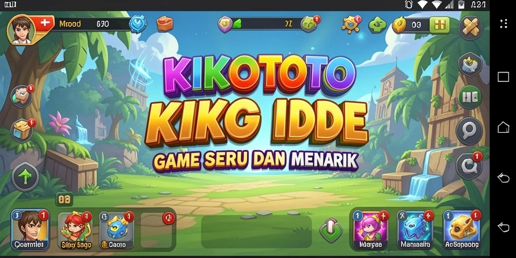 Tampilan gameplay Idle KIKOTOTO yang menarik dan interaktif.