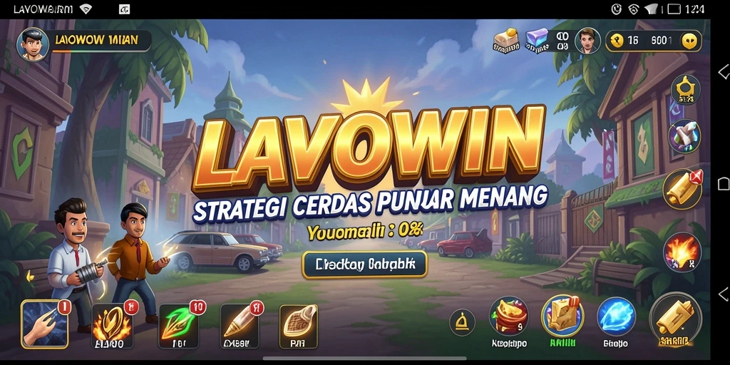 Tampilan gameplay epik LAVOWIN dengan strategi mendebarkan.