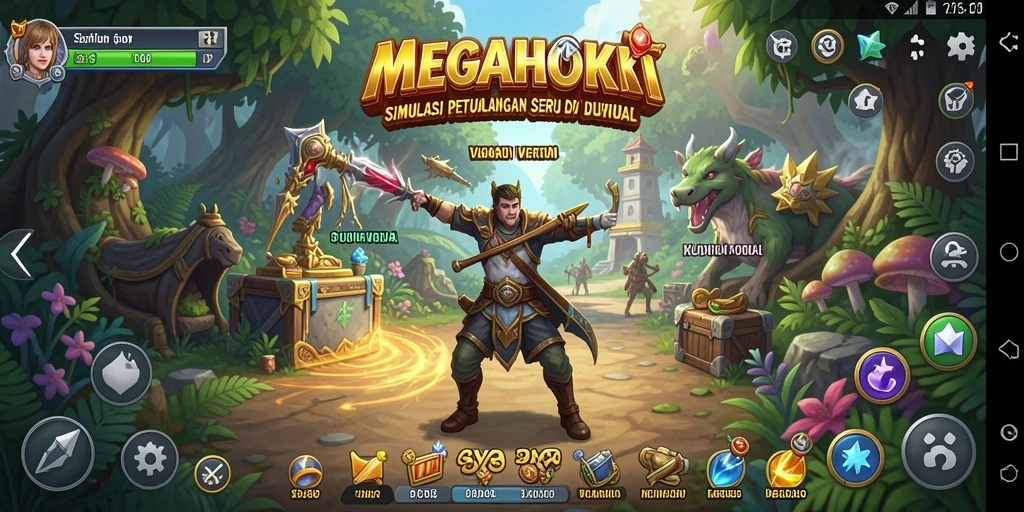 Tampilan gameplay MEGAHOKI yang seru dan interaktif.