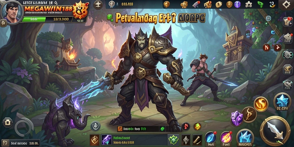 Screenshot MEGAWIN188 menampilkan aksi seru dalam dunia MMORPG.