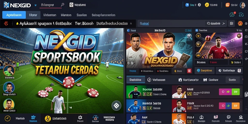 Screenshot NEXGID menampilkan pengalaman taruhan olahraga yang menarik.