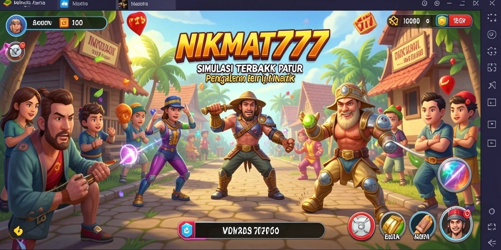 Tangkapan layar gameplay NIKMAT777 yang menampilkan pengalaman simulasi interaktif.