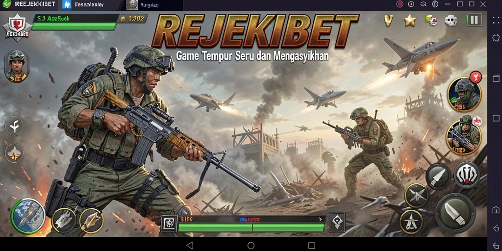 Tampilan gameplay seru dalam game TPS REJEKIBET.