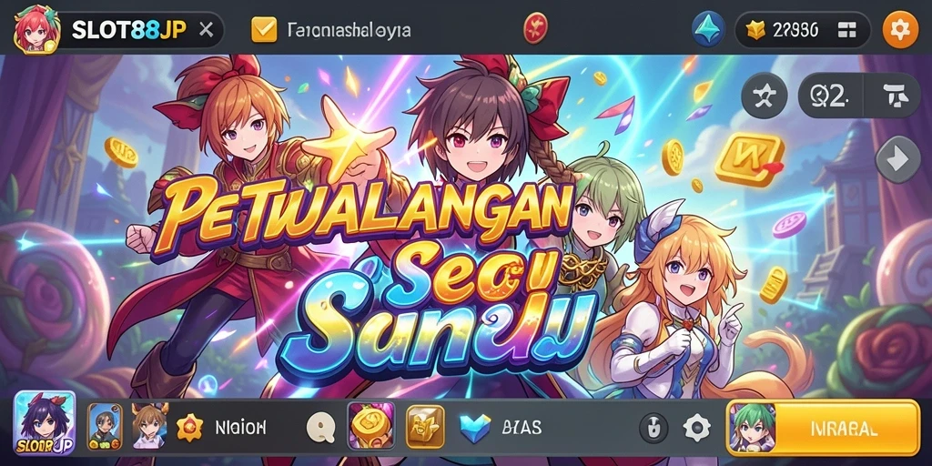 Tampilan gameplay SLOT88JP dengan karakter Anime yang menarik.