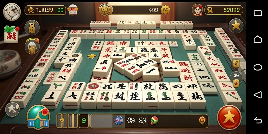 Gambaran gameplay seru dari TURU99 dengan tantangan Mahjong.