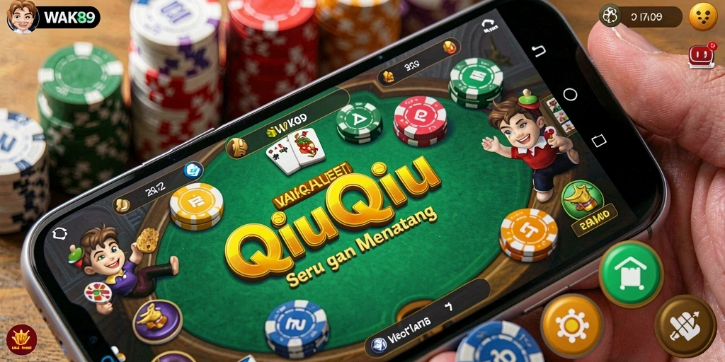 Tampilan permainan QiuQiu yang menarik di WAK89.